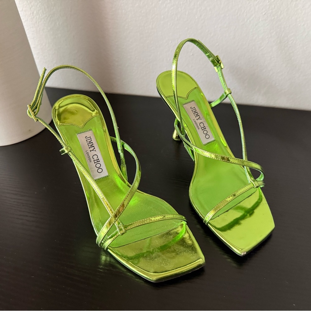Jimmy Choo Lime Green Strappy Heels